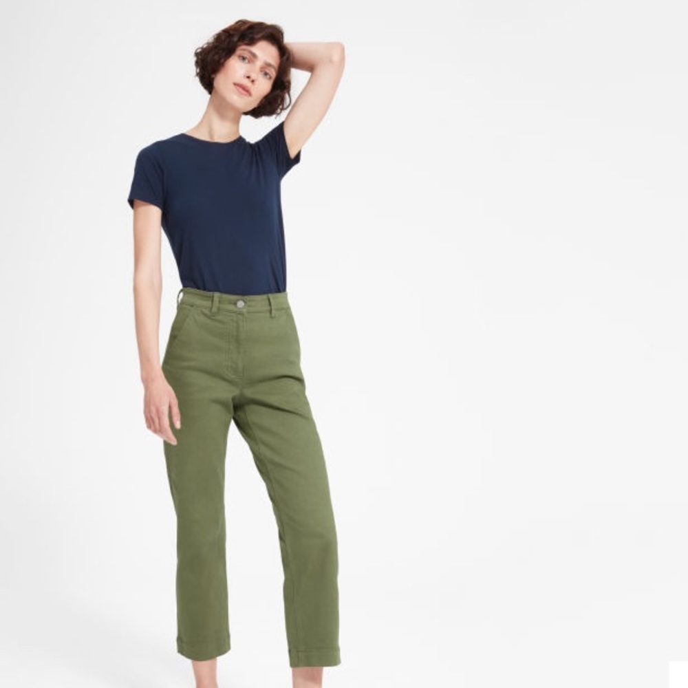 Everlane straight leg crop pant